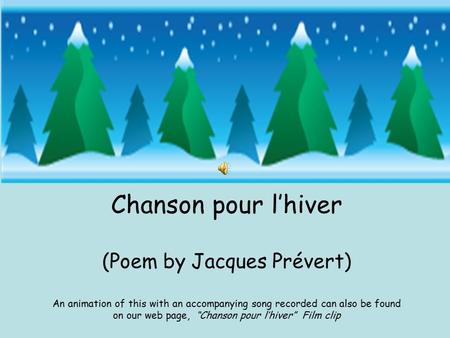 (Poem by Jacques Prévert)