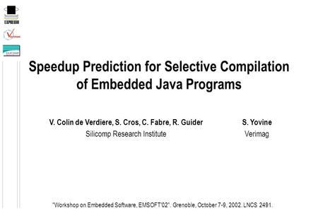 Speedup Prediction for Selective Compilation of Embedded Java Programs