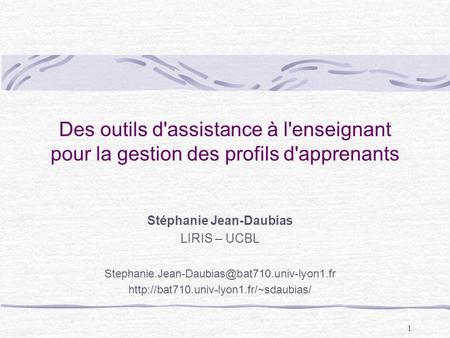 Stéphanie Jean-Daubias