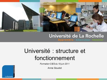 Université : structure et fonctionnement
