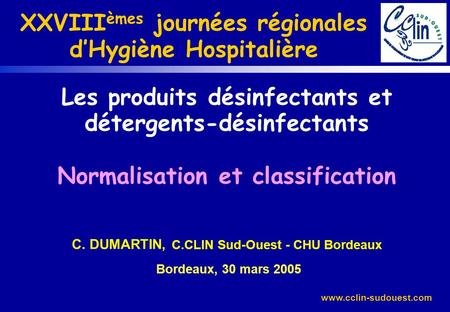 XXVIIIèmes journées régionales d’Hygiène Hospitalière
