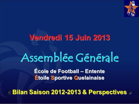 Vendredi 15 Juin 2013 Assemblée Générale