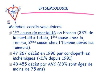 Maladies cardio-vasculaires: