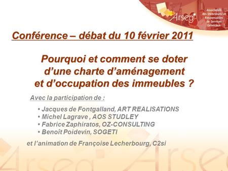 Conférence – débat du 10 février 2011