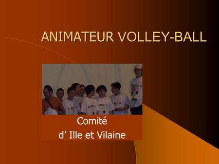 ANIMATEUR VOLLEY-BALL