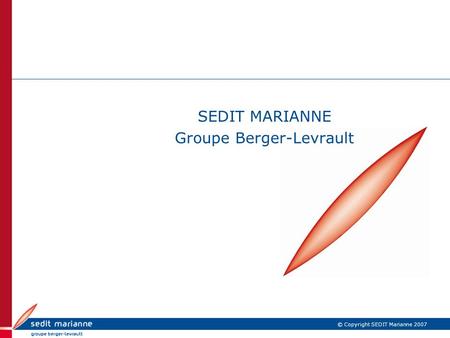SEDIT MARIANNE Groupe Berger-Levrault