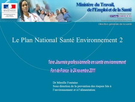 Le Plan National Santé Environnement 2