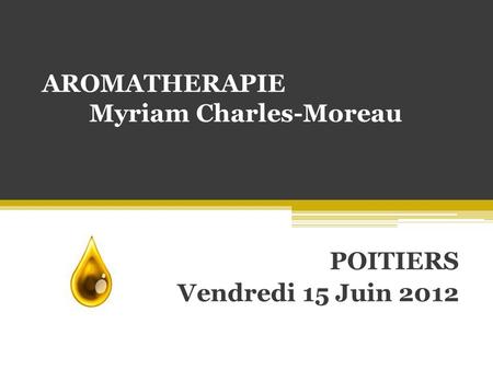 AROMATHERAPIE Myriam Charles-Moreau