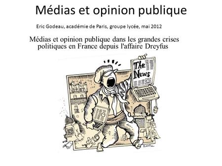 Médias et opinion publique