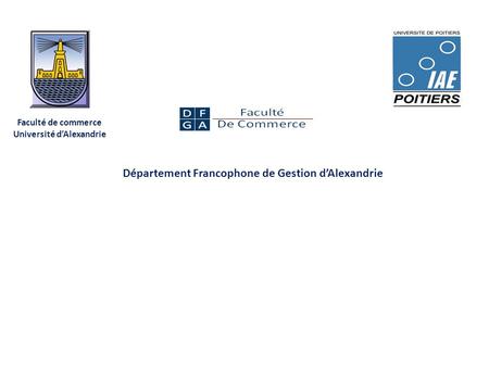 Département Francophone de Gestion d’Alexandrie