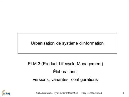 Urbanisation de système d'information