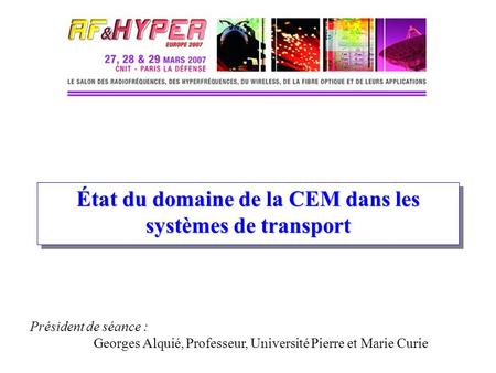 État du domaine de la CEM dans les systèmes de transport