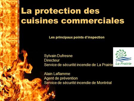 La protection des cuisines commerciales