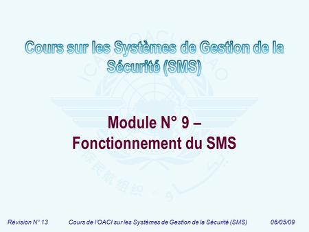 Module N° 9 – Fonctionnement du SMS