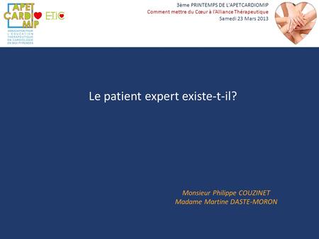 Le patient expert existe-t-il?