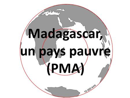 Madagascar, un pays pauvre (PMA)
