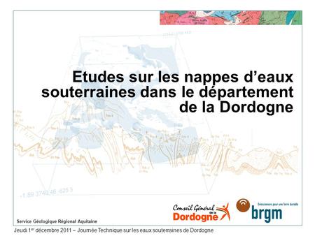 Service Géologique Régional Aquitaine