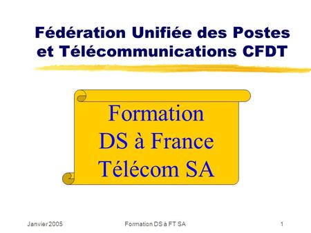 Fédération Unifiée des Postes et Télécommunications CFDT