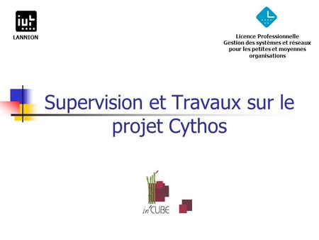 Supervision et Travaux sur le projet Cythos