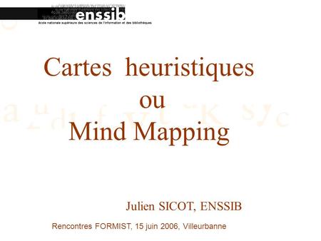 Cartes heuristiques ou Mind Mapping