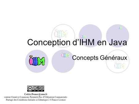 Conception d’IHM en Java