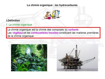 La chimie organique : les hydrocarbures