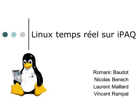 Linux temps réel sur iPAQ