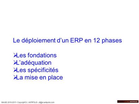Le déploiement d’un ERP en 12 phases
