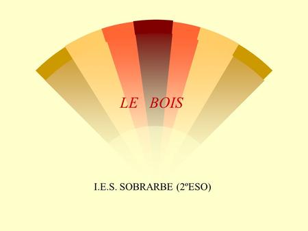 LE BOIS I.E.S. SOBRARBE (2ºESO).