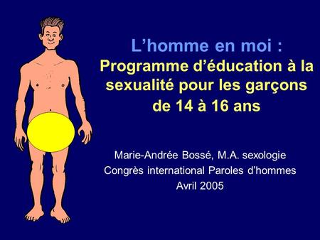 Marie-Andrée Bossé, M.A. sexologie
