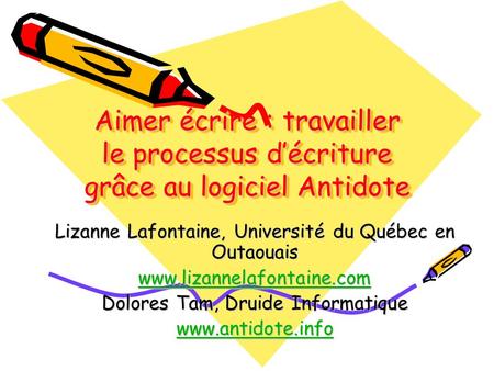 Lizanne Lafontaine, Université du Québec en Outaouais 