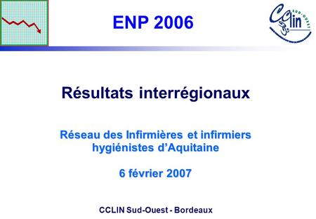 Réseau des Infirmières et infirmiers hygiénistes dAquitaine 6 février 2007 Résultats interrégionaux Réseau des Infirmières et infirmiers hygiénistes dAquitaine.
