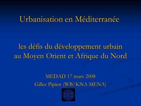 Urbanisation en Méditerranée