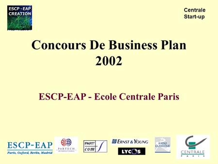 Concours De Business Plan 2002