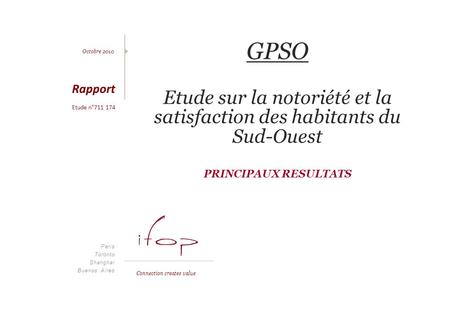 Publicis Activ / RFFBilan des campagnes pour le GPSO (point avant campagne) Paris Toronto Shanghaï Buenos Aires GPSO Etude sur la notoriété et la satisfaction.