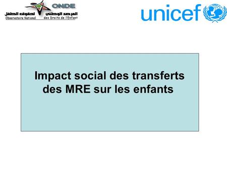 Impact social des transferts des MRE sur les enfants