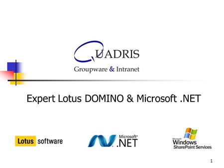 Expert Lotus DOMINO & Microsoft .NET