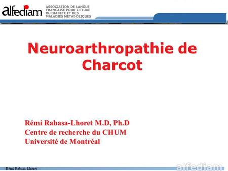 Neuroarthropathie de Charcot
