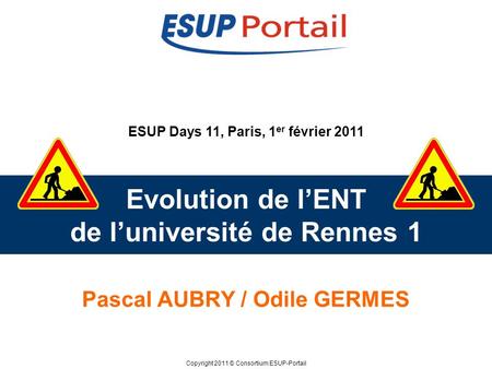 Evolution de l’ENT de l’université de Rennes 1