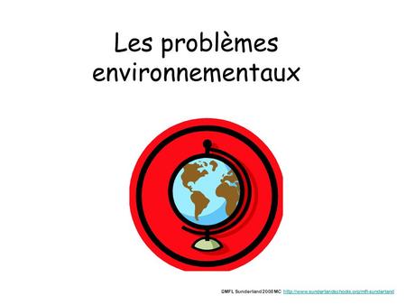 Les problèmes environnementaux
