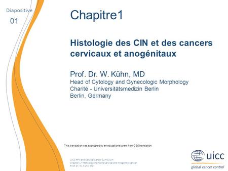 Chapitre1 Histologie des CIN et des cancers cervicaux et anogénitaux