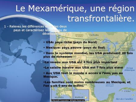 Le Mexamérique, une région transfrontalière.
