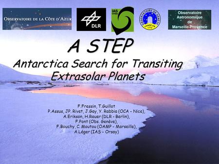 A STEP Antarctica Search for Transiting Extrasolar Planets