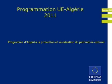 Programmation UE-Algérie 2011