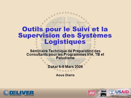 Outils pour le Suivi et la Supervision des Systèmes Logistiques