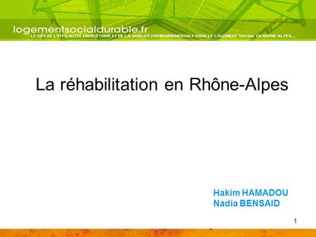 La réhabilitation en Rhône-Alpes