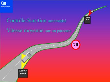 Contrôle-Sanction automatisé Vitesse moyenne sur un parcours