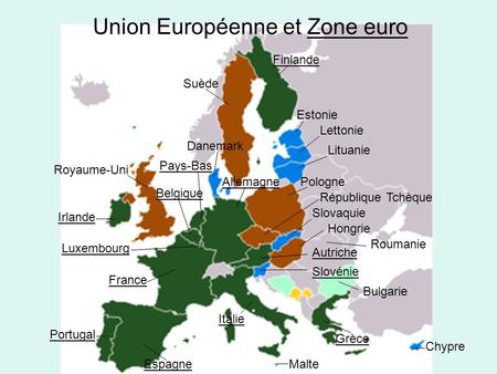Union Européenne et Zone euro