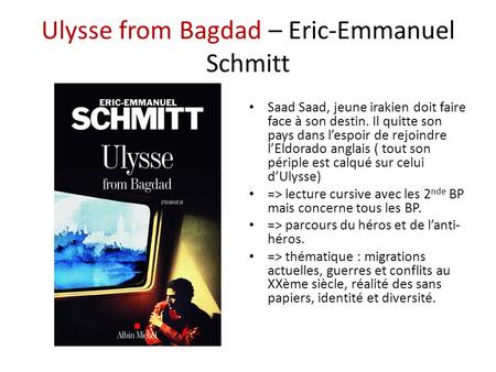 Ulysse from Bagdad – Eric-Emmanuel Schmitt