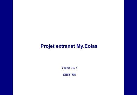 Projet extranet My.Eolas